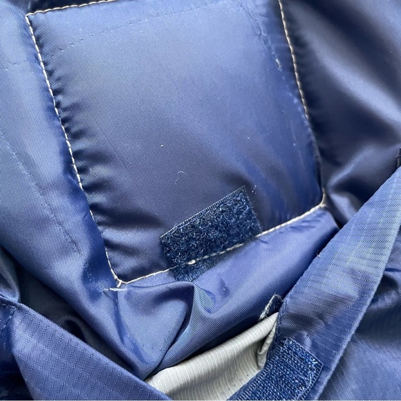 Vintage Boeing 777 Duck Down & Feather Blue Puffer Vest by Togo Men’s XL - Picture 7 of 11